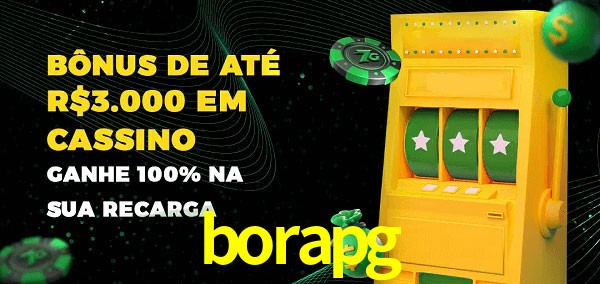 borapg melhor bônus de depósito