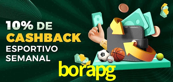 10% de bônus de cashback na borapg